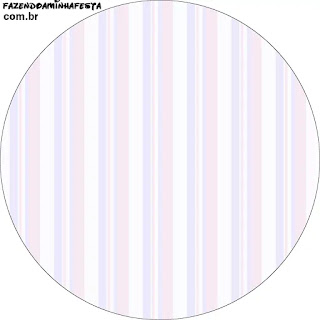 Light Blue, Lilac and Pink:  Free printable Toppers for Cupcakes or food