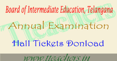 TS inter hall tickets 2018-2019 download telangana ipe 1st 2nd year exams