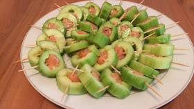 Sucettes Concombre Saumon Fumé 