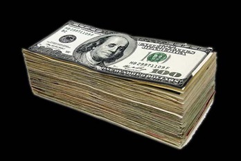 money in black