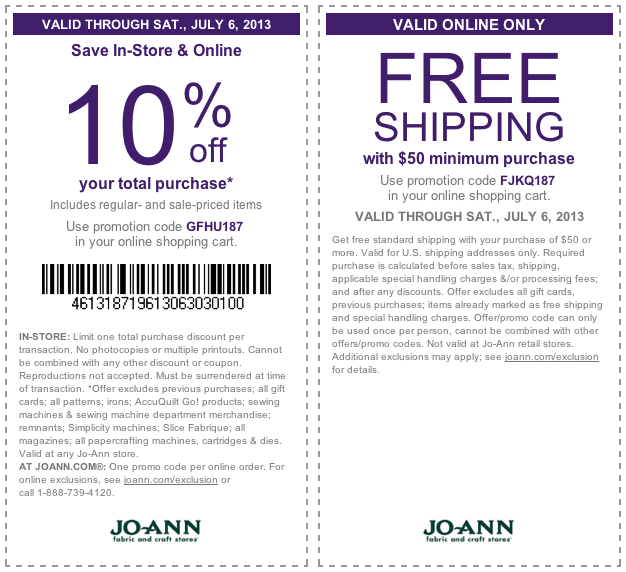 Joann fabric 40 off coupon