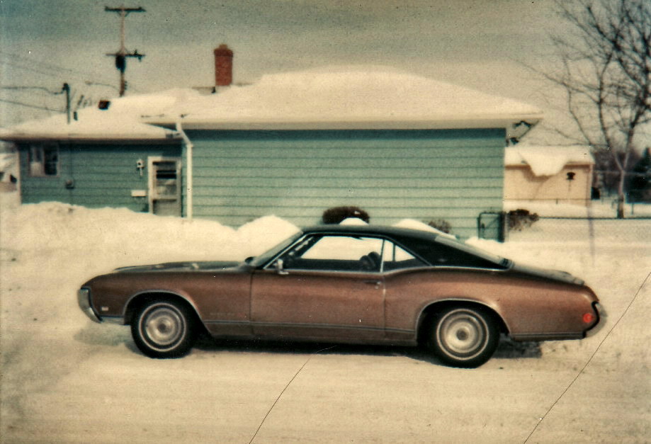 This was my'winter rat' somewhere around 1978 a 1969 Buick Riviera GS
