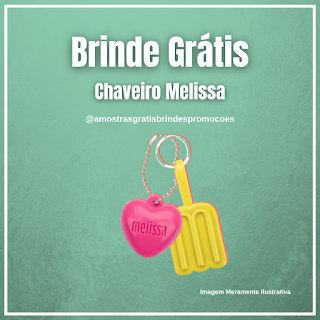 Ganhe 01 Chaveiro Clube Melissa Grátis