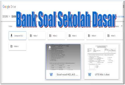 Kumpulan Bank Soal SD Semua Mata Pelajaran Kelas 1 2 3 4 5 dan 6