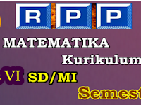 Download RPP Matematika K13 Kelas 6 Semester 2