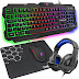 G-LAB Combo Argon E - 4-in-1 Gaming Bundle - Gaming Keyboard, Gaming Mouse, Gaming Headset, Mouse Pad
