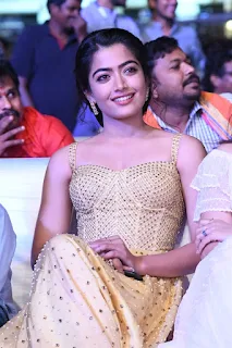 Actress Rashmika Mandanna Stills at Sarileru Neekevvaru Movie Pre Release 