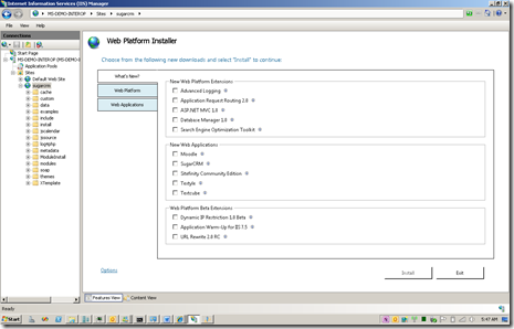 WebPlatform Installer 2