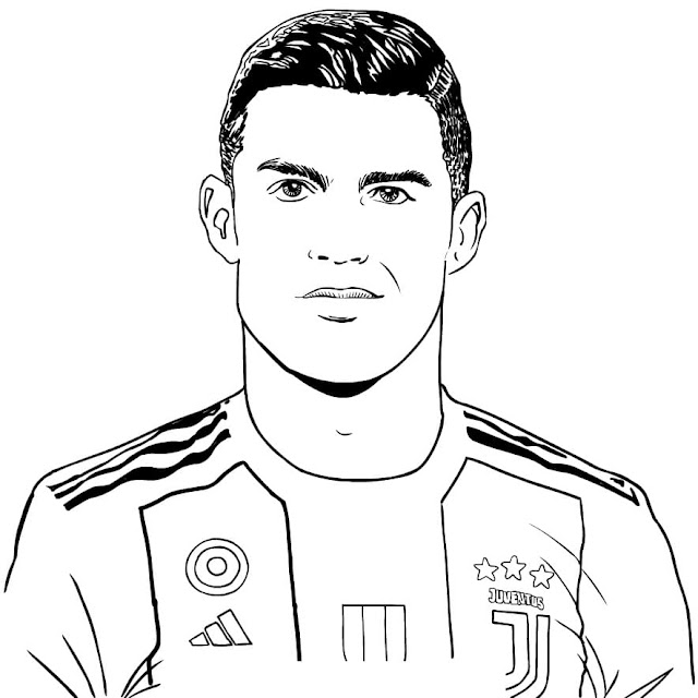 Top 10 CR7 Cristiano Ronaldo Coloring Pages