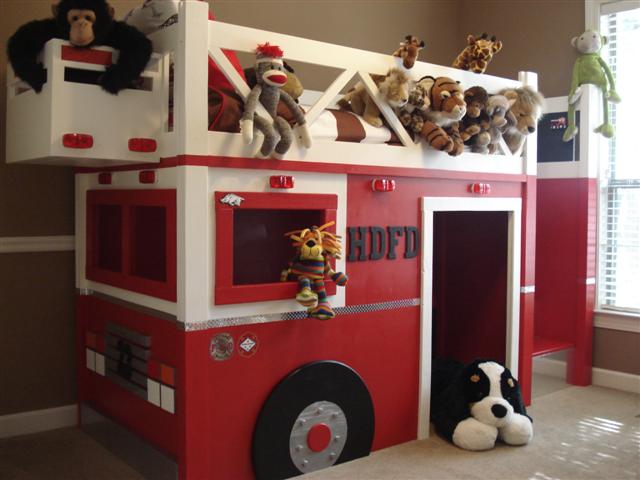 fire engine bunk bed plans