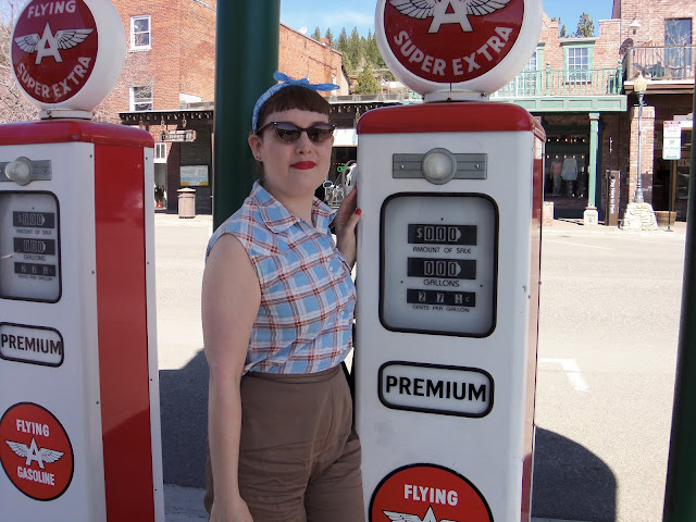 old gas pumps, vintage, gas station