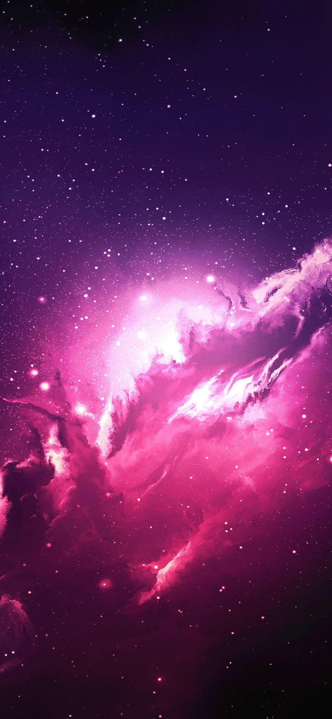 4K iphone pink galaxy abstract Wallpaper