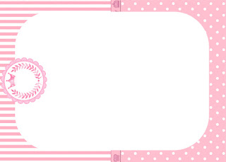 Pink Crown Free Printable Invitations, Labels or Cards.