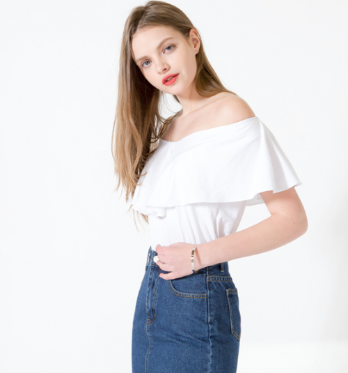 Frilled Off Shoulder Top