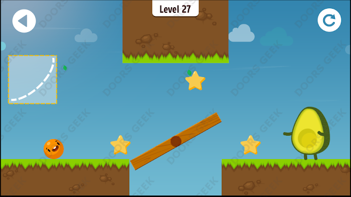 Where's My Avocado? Level 27 Solution, Cheats, Walkthrough, 3 Stars for Android, iPhone, iPad and iPod