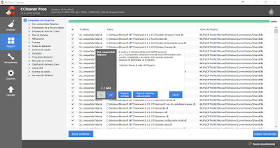 Registro reparado con Ccleaner