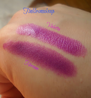 mac heroine vs mac violetta lipsticks