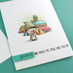 Sunny Studio Stamps: Home Sweet Gnome Customer Card by Sandy Allnock