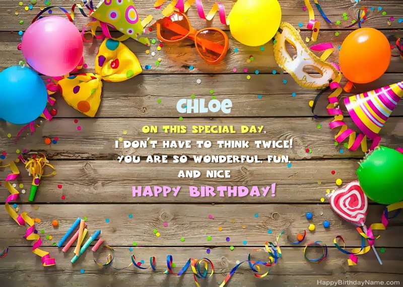 happy birthday chloe images