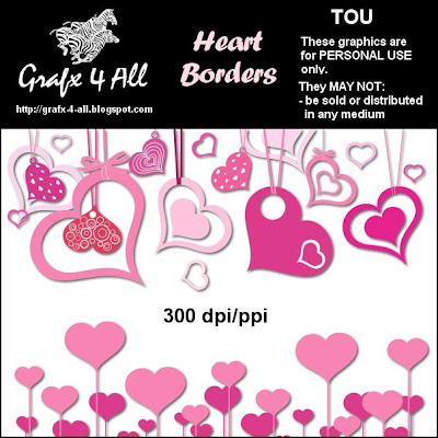 Border22.jpg Love Heart Border Graphics of hearts , cupid and other symbols 