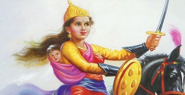 Rani Laxmi Bai died fighting the British 