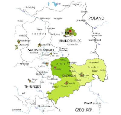 Karte der Provinz Sachsen