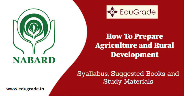 How to Prepare Agriculture and Rural Development