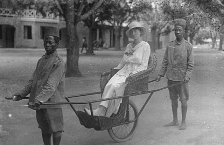 Humans used as transport was another abuse of power in the colonial era, Africa