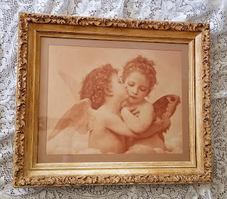 Edouard Bisson Cupid and Psyche antique print