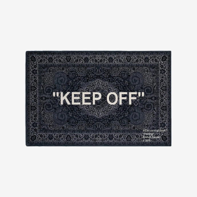 Virgil Abloh x IKEA 'KEEP OFF' Rug Grey/White | hype1ife