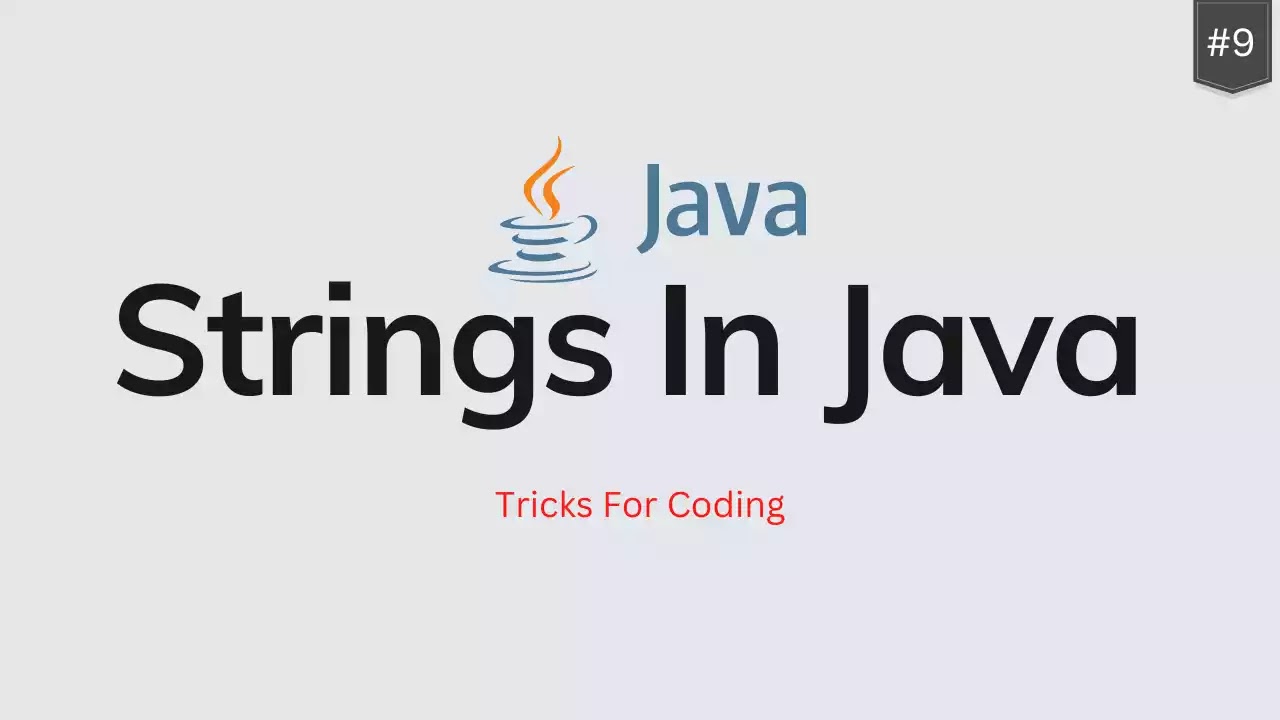 Strings In Java [full-Explanation] - Tricks For Coding