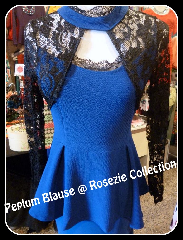 Rosezie Collection: Blaus Peplum 1pc atau 2pcs