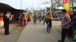 Meriahkan Hari Bhayangkara ke 73, TNI-Polri Fun Bike bersama ke Wisata Religi Kapal Bosok