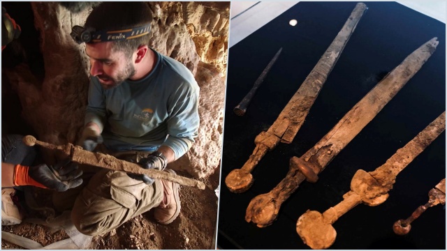 Empat Pedang Berusia 1.900 Tahun Ditemukan di Gua Laut Mati, Diduga Rampasan dari Tentara Romawi