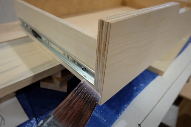 sealing edges of drawers