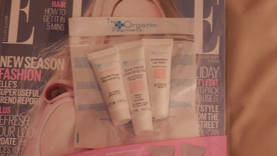 Elle Magazine freebies The Organic Pharmacy Skincare Set July 2015