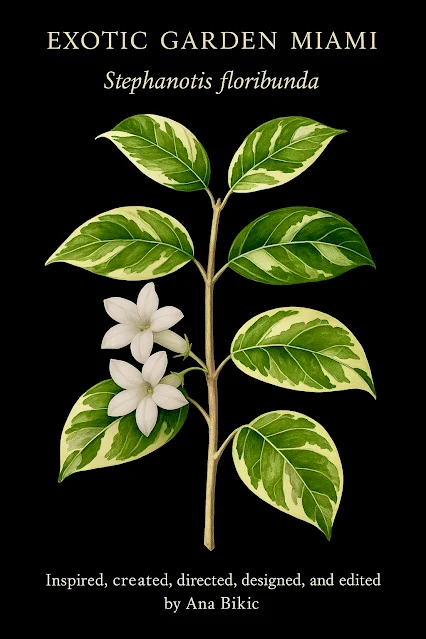 Stephanotis Floribunda Succulent Jasmin Care Variegated Exotic Gardens Miami