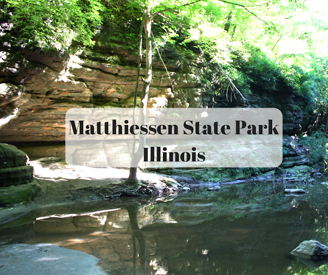 Hiking and Skipping Stones in Matthiessen State Park in Illinois