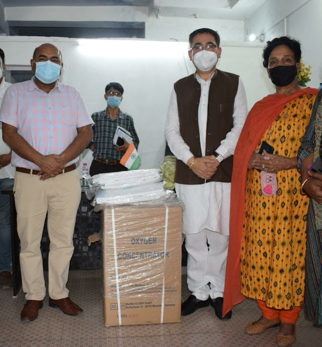  भवारना और थुरल  अस्पतालों में स्थापित होंगे ऑक्सीजन प्लान्ट : विपिन सिंह परमार
