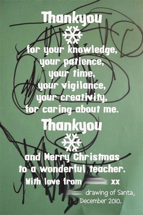 Free Merry Christmas 2013 Message For Teachers