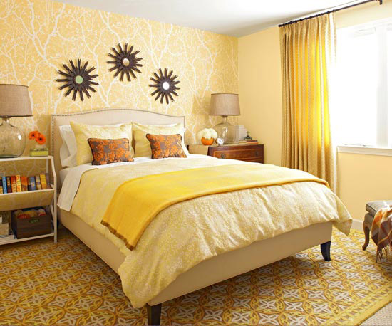 Kanes Furniture 2011 Bedroom  Decorating Ideas  With Yellow  