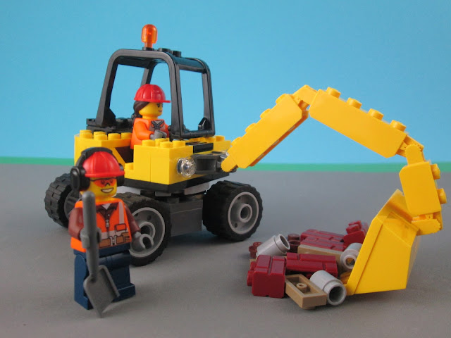 Set LEGO City 60152 Sweeper & Excavator