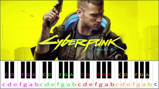 I Really Want To Stay At Your House (CYBERPUNK 2077) Piano / Keyboard Easy Letter Notes for Beginners