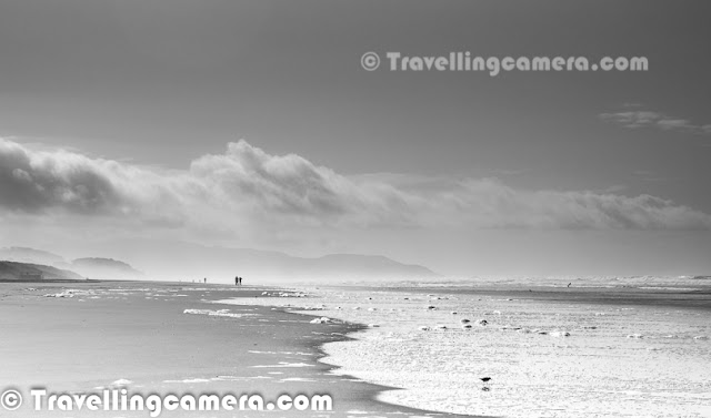 In continuation to series of Photo Journey's from San Francisco Photo-Walk, here is another one from Ocean Beach. Ocean Beach was our first stop for clicking ocean photographs. Let's check out some moments from this Photo-Walk around Ocean Beach near SFO.Here is the first view that we saw after getting out of our cars. It was a great view of ocean. We decided to spend around 20 minutes at Ocean Beach and everyone moved towards different directions and some of us also went closer to water where lot of birds were playing with ocean waves.Here is Mr. Luc, who was using iPHONE for all the photo-clicks. Most of the birds around ocean were fearless and were welcoming for photographers. Here is the one posing for my Travellingcamera :)Here is first view captutred after reaching shoreline of ocean water. This beach was almost empty with few families roaming around with their pets(dogs, cats etc)The Pacific Ocean is the largest of the Earth's oceanic divisions. It extends from the Arctic in the north to the Southern Ocean in the south, bounded by Asia and Australia in the west, and the Americas in the east.San Francisco Bay is located in the U.S. state of California, surrounded by a contiguous region known as the San Francisco Bay Area, dominated by the large cities like San Francisco, Oakland, and San Jose. The waterway entrance to San Francisco Bay from the Pacific Ocean is called the Golden Gate, across the strait spans the Golden Gate Bridge.