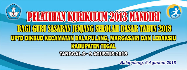 Contoh Desain Banner Pelatihan Kurikulum 2013 Mandiri