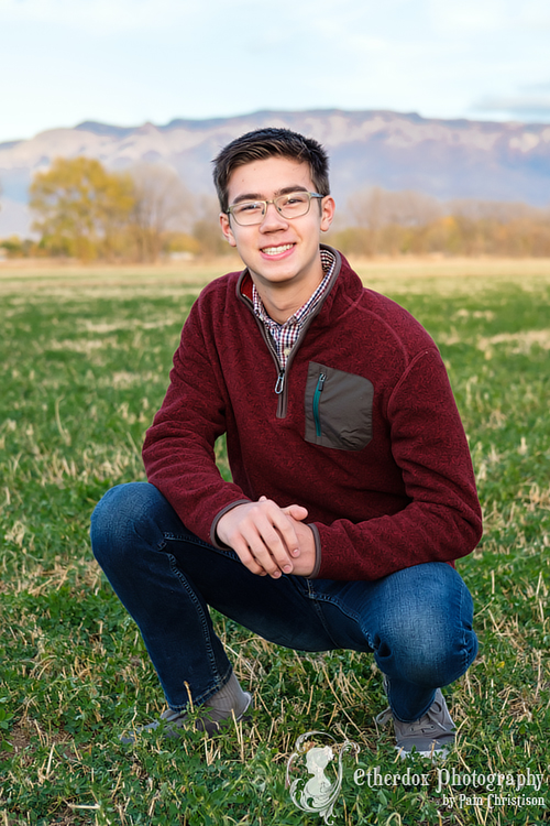 Professional portrait of a Volcano Vista High school senior at locations in Albuquerque