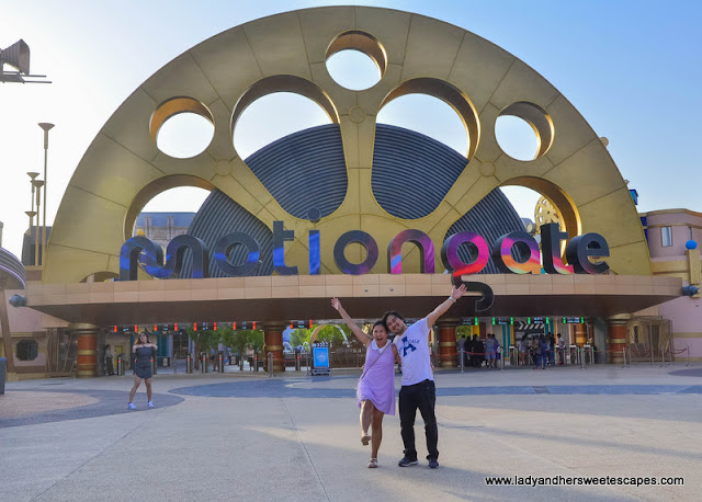 Ed and Lady in Motiongate Dubai Theme Park