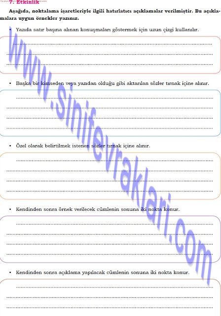 Dörtel Yayınları 8. Sınıf Türkçe Çalışma Kitabı Cevapları Sayfa 41