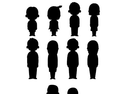 後ろ姿 白黒 イラスト おしゃれ 男の子 195487