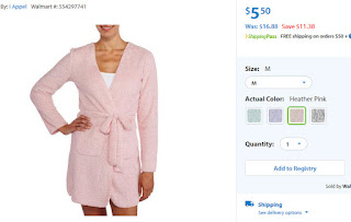 http://www.walmart.com/ip/I-Appel-Women-s-Heather-Rice-Pile-Short-Robe-with-Pockets/46042559